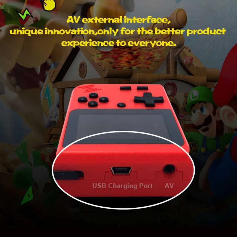 Mini Video Game Portátil Retro Console GameBoy Com 400 Jogos Em 1 Portátil Original Envio Imediato